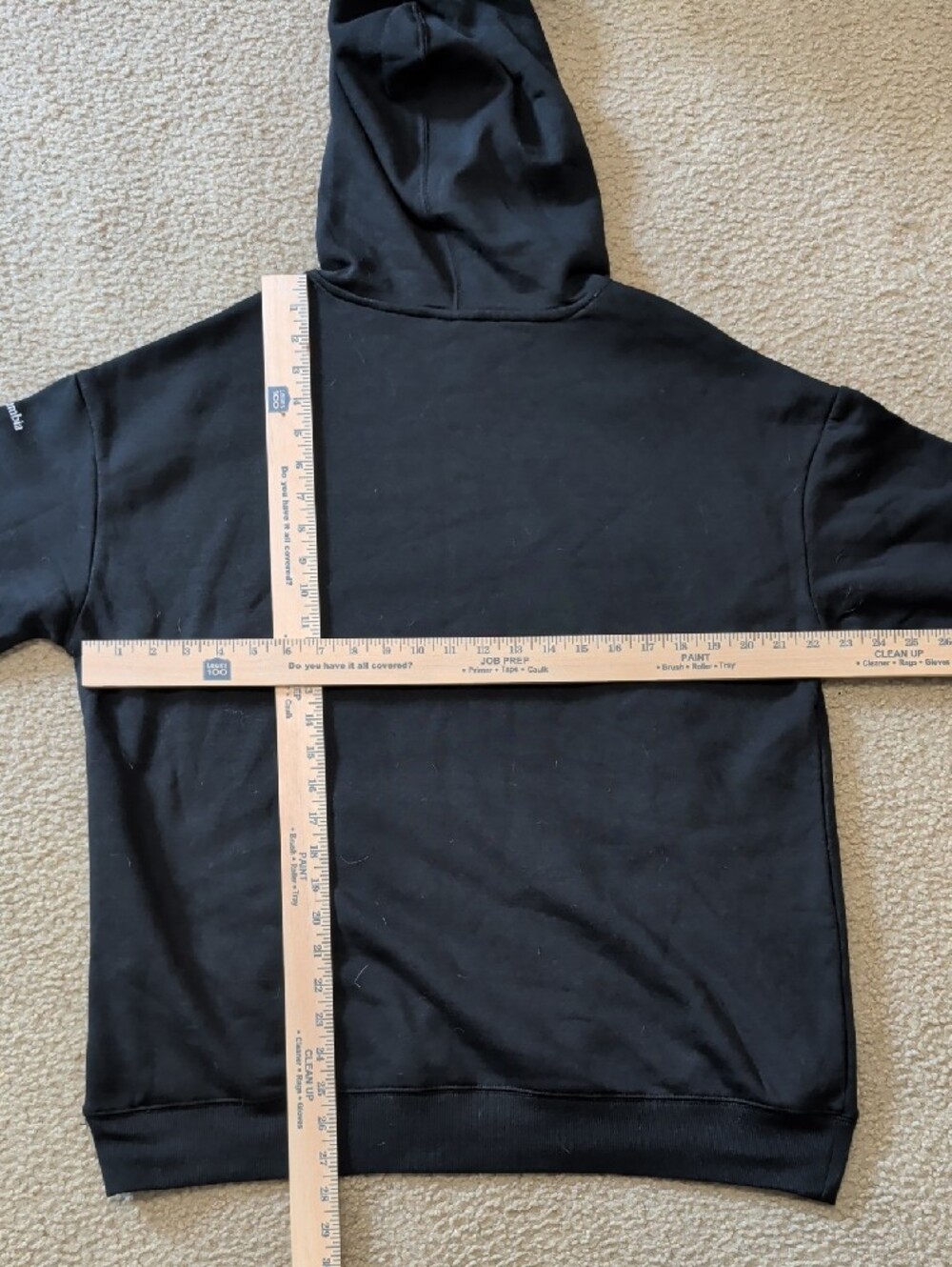 Columbia Black Pullover Hoodie with Mountain Sunburst Graphic - Picture 2 of 5